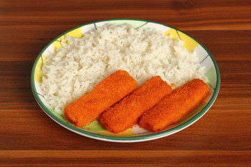 Rice and Fish Fingers
