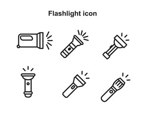 Flash light icon template black color editable. Flash light icon symbol Flat vector illustration for graphic and web design.