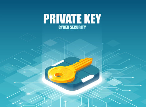 Cyber Security And Private Key Concept