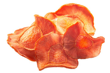 Carrot chips or dried slices, paths