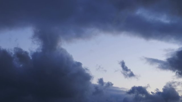 Time lapse video of changing cloudscape in 4K