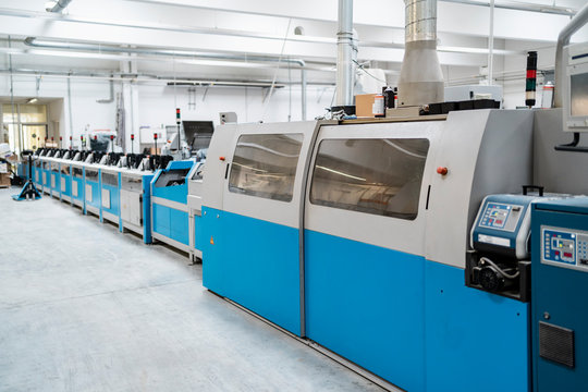 Printing machines in factory shop floor