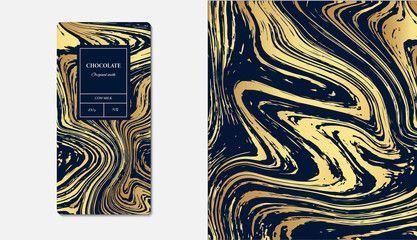 hocolate packaging marble. Marble collection abstract liquid pattern texture. Trendy luxury product branding template with label pattern for packaging. Vector design.