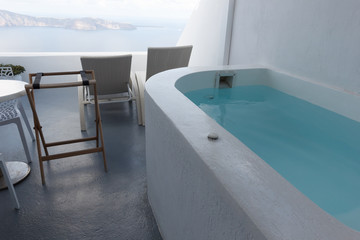 hotels with Jacuzzi and Caldera views in the famous white cave houses of the most romantic and...