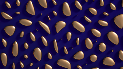 Abstract metal background. 3d illustration, 3d rendering.