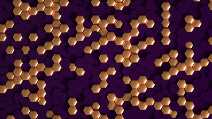 Abstract metal background. 3d illustration, 3d rendering.