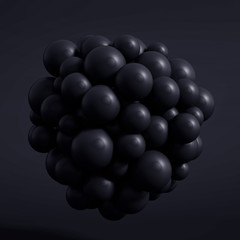 Abstract metal background. 3d illustration, 3d rendering.