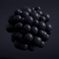 Abstract metal background. 3d illustration, 3d rendering.