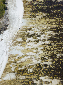 Indonesia, Aerial view of coastline of Java island