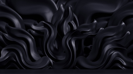 Fototapeta premium Abstract metal background. 3d illustration, 3d rendering.