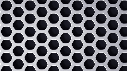 Abstract metal background. 3d illustration, 3d rendering.