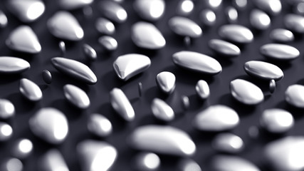 Abstract metal background. 3d illustration, 3d rendering.