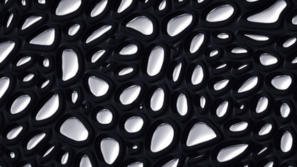 Abstract metal background. 3d illustration, 3d rendering.