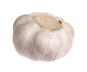 Garlic isolated on white background, clipping path