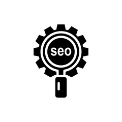 Search Engine Vector Icon style illustration Data Science EPS