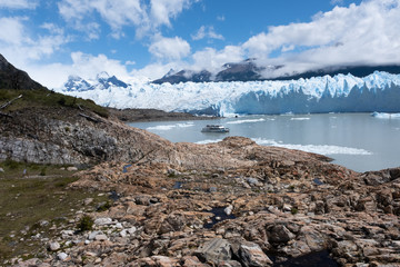 Perito Moreno Glacier, Los Glaciares National Park , Santa Cruz Province, Argentina. One of the most important tourist attractions in Argentinian Patagonia
