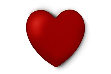 3D heart  vector isolated on a white background. Concept symbol of love, valentines day, icon.