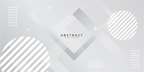 White memphis element dots pattern triangle abstract background with modern corporate and business concept 