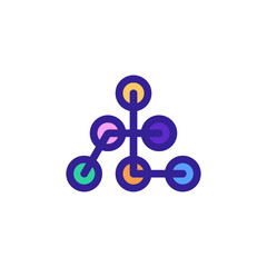 Black internet icon vector. Thin line sign. Isolated contour symbol illustration