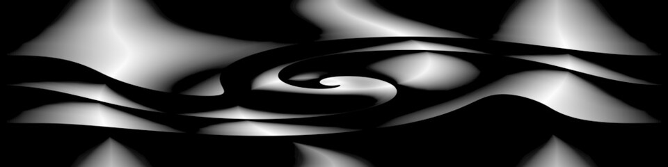 Fototapeta premium Digital art, high resolution panoramic abstract 3D objects, Germany