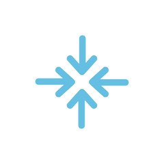 Minimaze arrows icon vector illustration logo template for many purpose. Isolated on white background. Extend, Re-size, Enlarge.