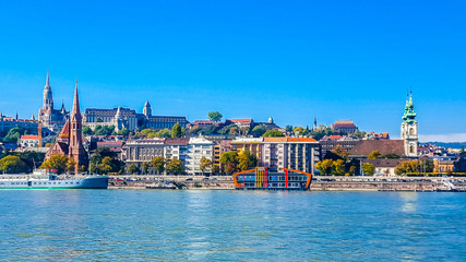 The embankment of the river Danube in Budapest. Hungary