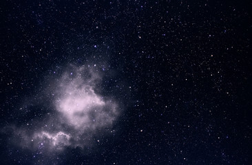 Fototapeta na wymiar Starry Sky with Stars and Milky Way