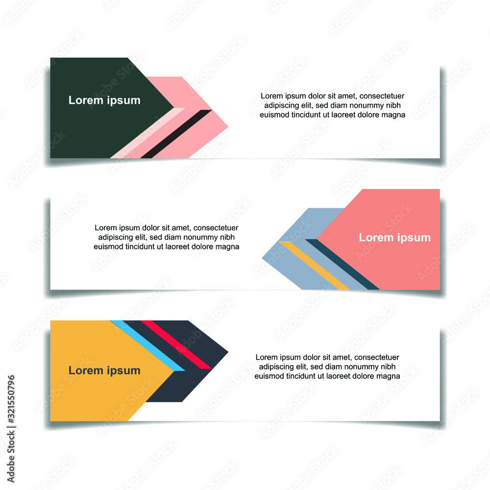 Poster Abstract Web banner design background or header Templates vector illustration