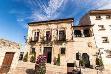 Fototapeta na wymiar San Vicente de la Barquera, Spain. The Casa Consistorial (Town Hall)