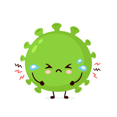 Cute sad cry good probiotic bacteria