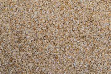 Oat flakes isolated, macro close up