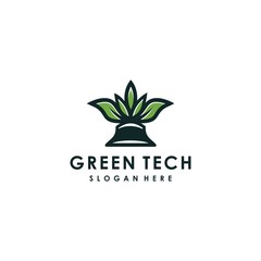 botanical greenery Logo vector design