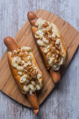 Hot Dog Mac and cheese