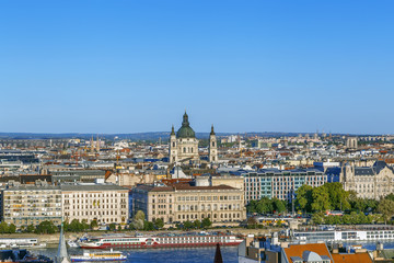 Fototapeta premium View of Budapest from Fisherman Bastion, Hungary