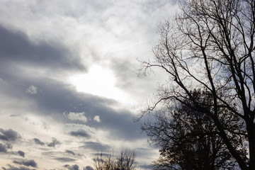 föhn clouds in the sky