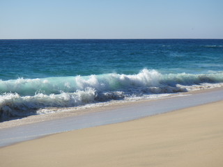 Pacific Ocean sand and waves
