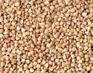 Buckwheat grain food background for design
