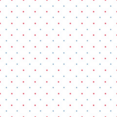 Seamless pattern of watercolor polka dots on a white background. Use for valentines day, weddings, invitations and birthdays