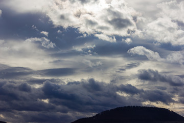 Fototapeta premium föhn clouds in the sky