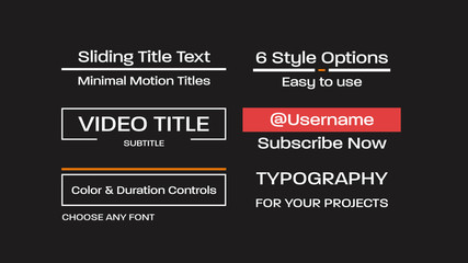 Sliding Title Text