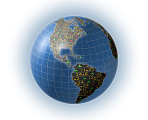 Global stock market background