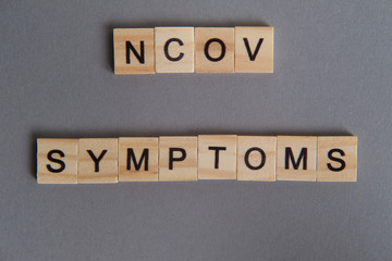 prevent coronavirus word written on wood block. prevent coronavirus text on wooden table for your desing, concept top view.