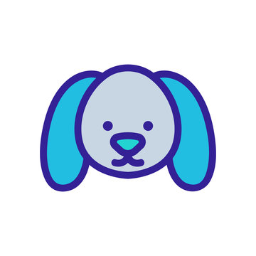 recommend clip art: Dog icon vector. Thin line sign. Isolated contour symbol illustration