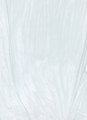 transparent polyethylene texture on a white background