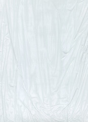 transparent polyethylene texture on a white background