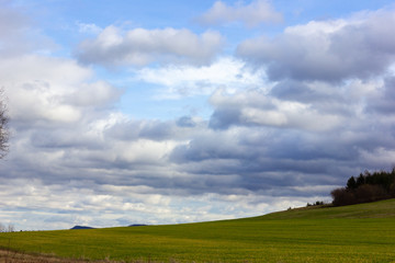 föhn clouds in the sky