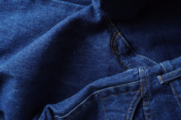 Jeans background. Denim jeans texture. Blue denim pattern.