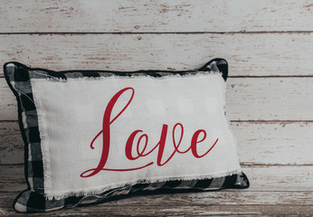 Valentine's Day Love Pillow Background