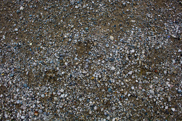 Gravel and rock ground texture
