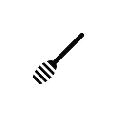 Honey bee spoon icon. Vector on white background
